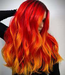 رنگ موی قرمز آتشین